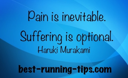 pain is inevitable. suffering is optional.