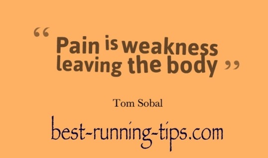 pain is weakness....