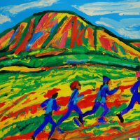 trail hill running off road