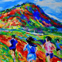 downhill running technique