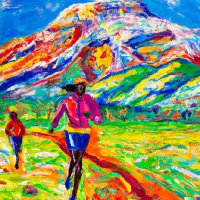 uphill running with short steps and arm drive