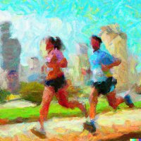Runner cross-training on a bike to reduce injury risk