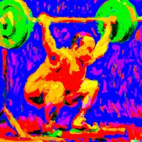 Runner doing bodyweight exercises at home